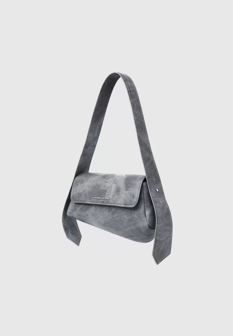 Manière De Voir Vintage Marble Leather Bag - Washed>Woman Bags