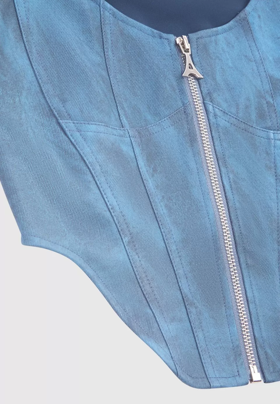 Manière De Voir Vintage Marble Leather Corset Top - Washed>Woman Matching Sets