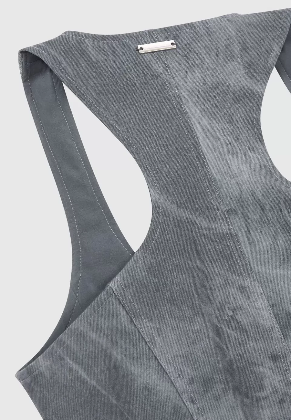 Manière De Voir Vintage Marble Leather Corset Top - Washed>Woman Matching Sets