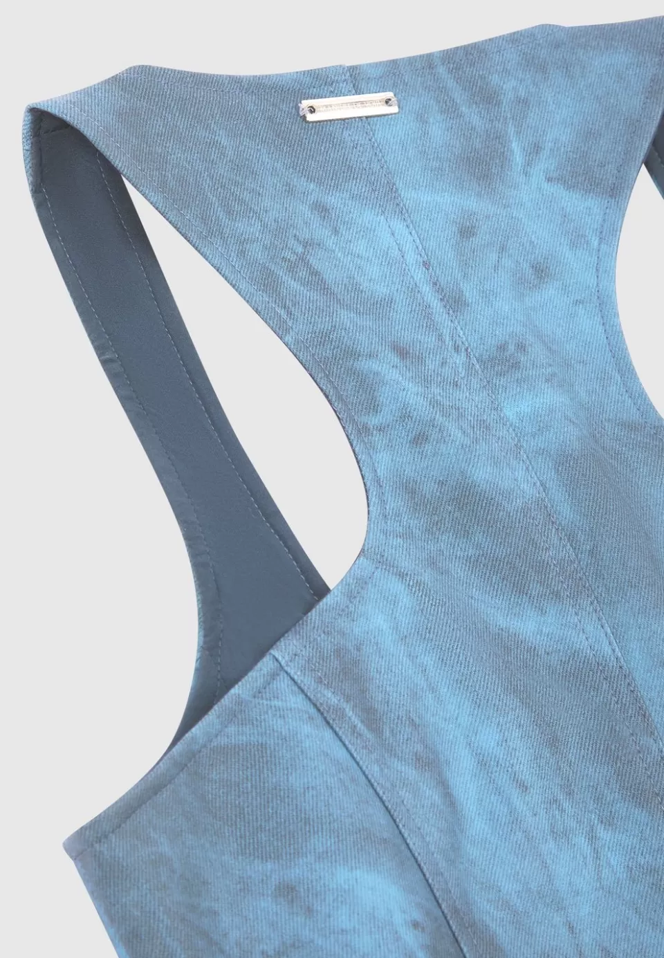 Manière De Voir Vintage Marble Leather Corset Top - Washed>Woman Matching Sets