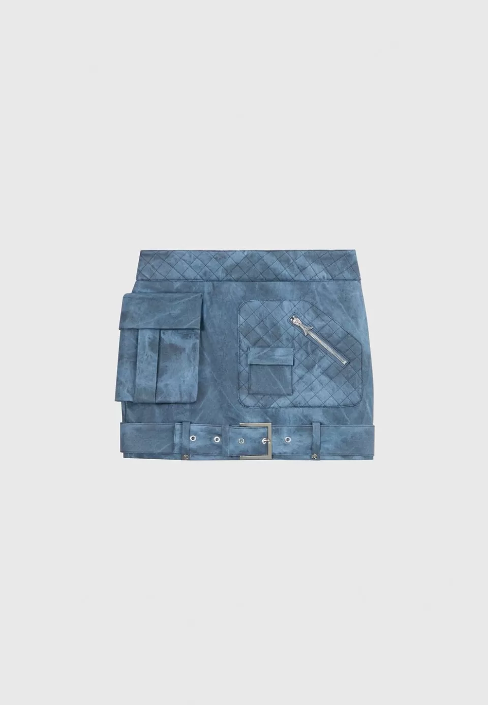 Manière De Voir Vintage Vegan Leather Cargo Mini Skirt>Woman Skirts