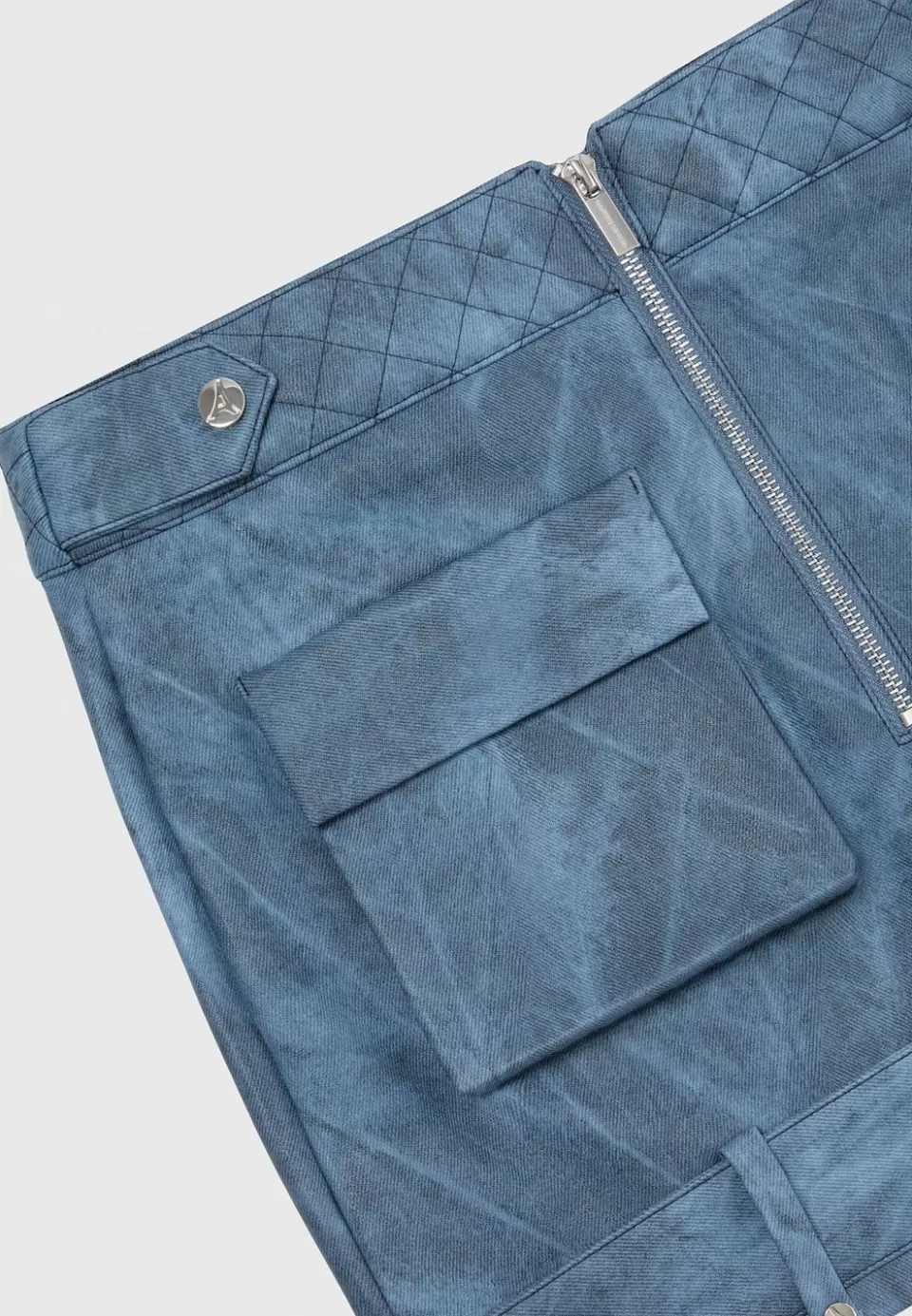 Manière De Voir Vintage Vegan Leather Cargo Mini Skirt>Woman Skirts